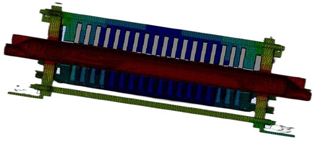 Electromagnetic sodium pump — FEA · result map