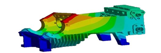 Pump and propulsion assembly — FEA · result map