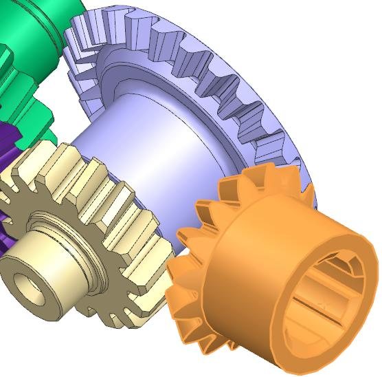 Gear train — Design model