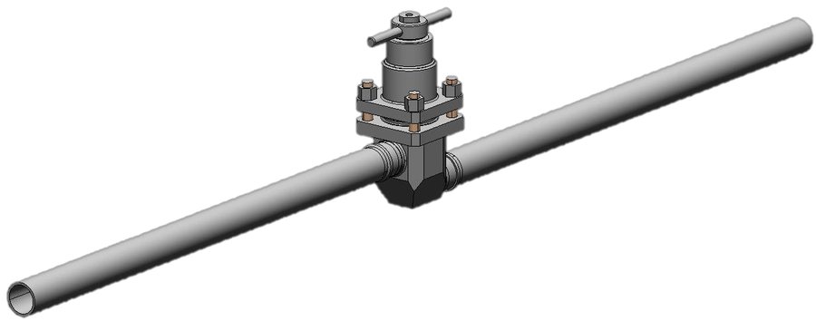 Shut-off valve assembly — Computational model
