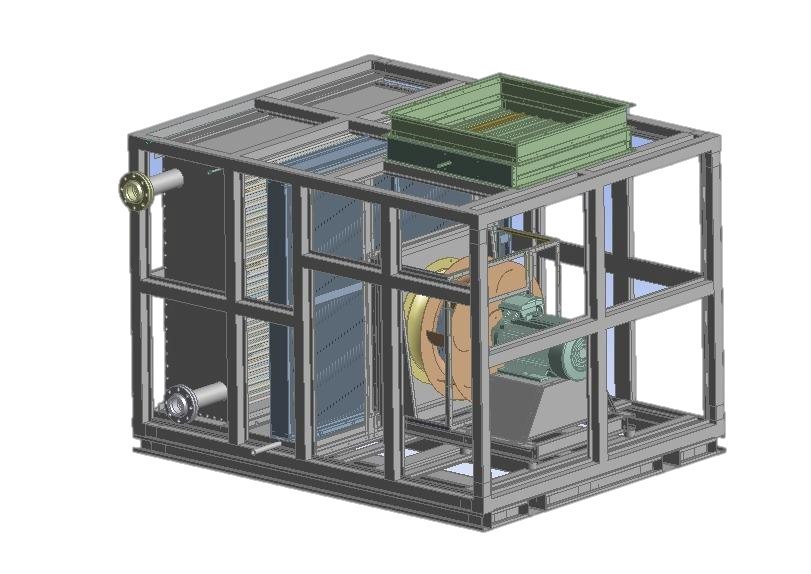 Recirculation cooling unit — Design model